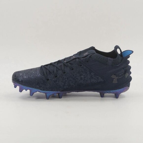 Under Armour Blur Smoke Suede 2.0 Football Cleats Navy  3027978 401 Mens Sz 13